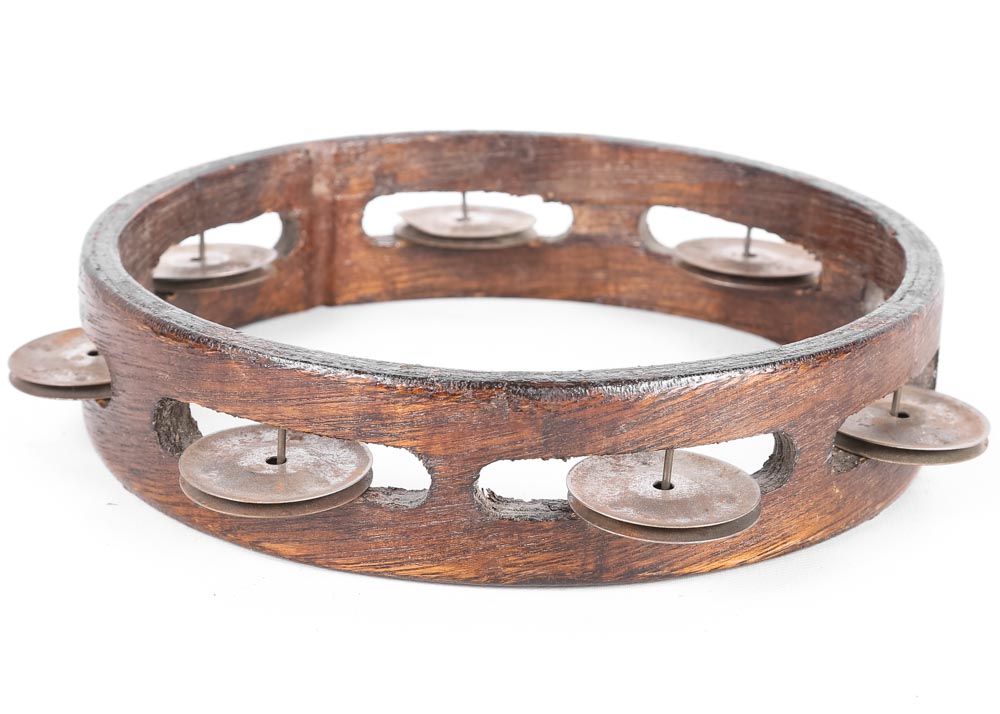 Antique Open Style Tambourine