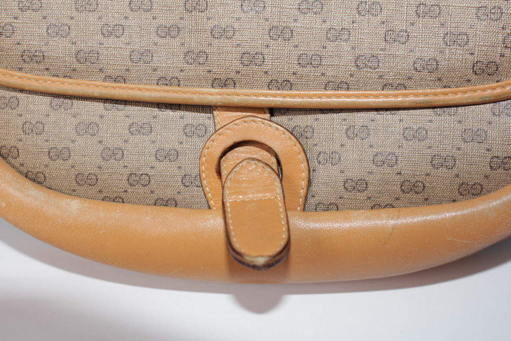 Vintage Gucci Monogram Shoulder Bag
