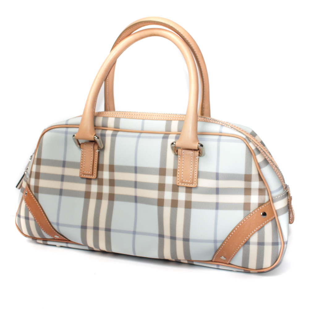 Burberry Blue Haymarket Check Shoulder Bag