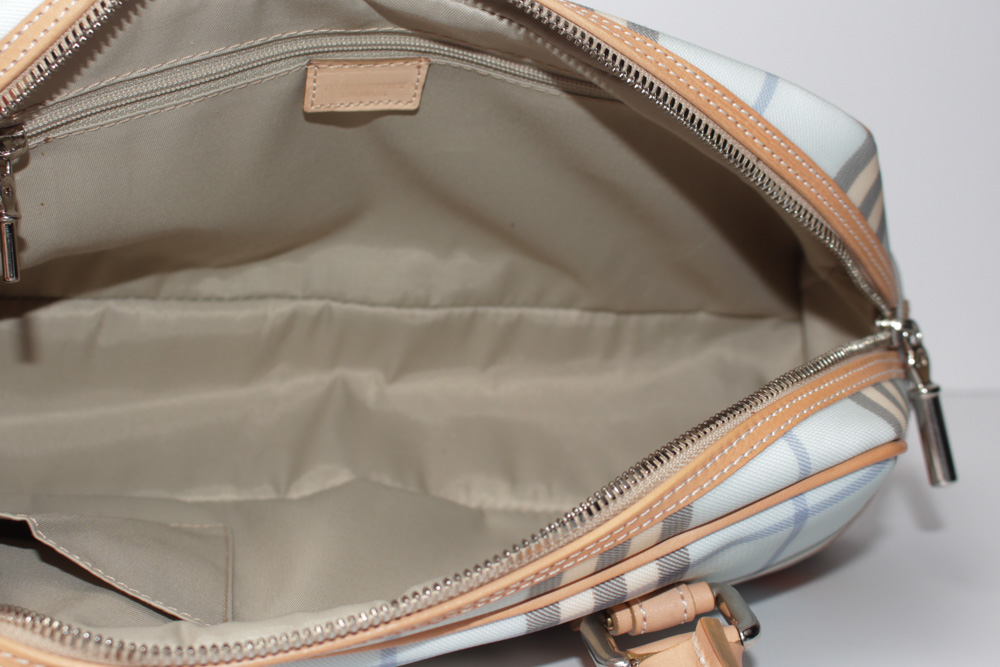 Burberry Blue Haymarket Check Shoulder Bag