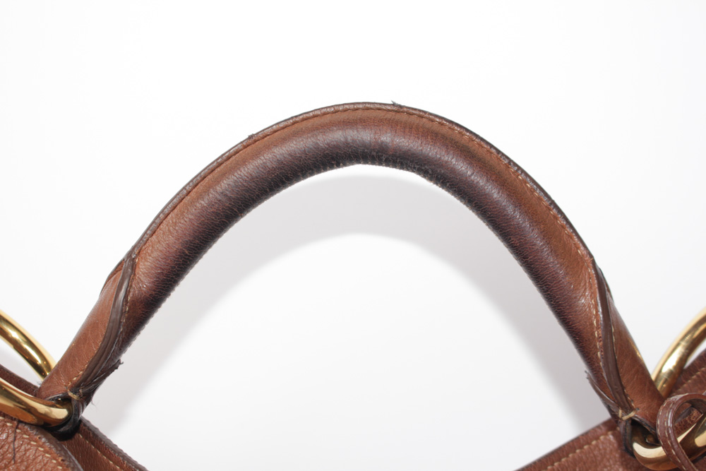 Prada Brown Leather Hobo Handbag