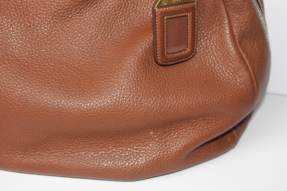 Prada Brown Leather Hobo Handbag