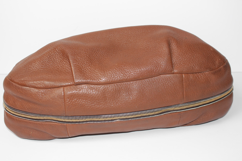 Prada Brown Leather Hobo Handbag
