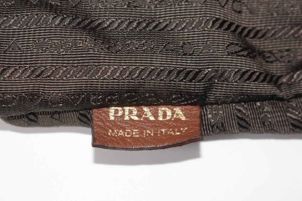 Prada Brown Leather Hobo Handbag