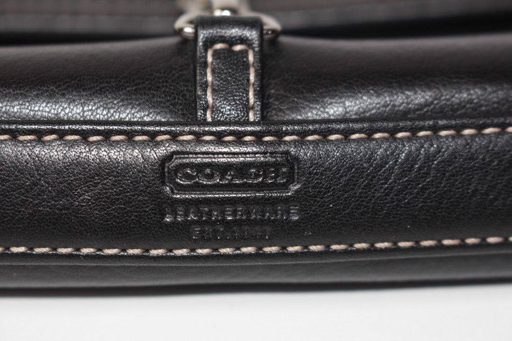 Coach Black Leather Handbag
