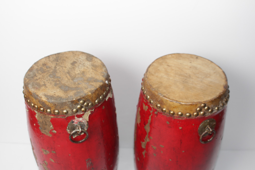 Vintage Chinese Waist Drums