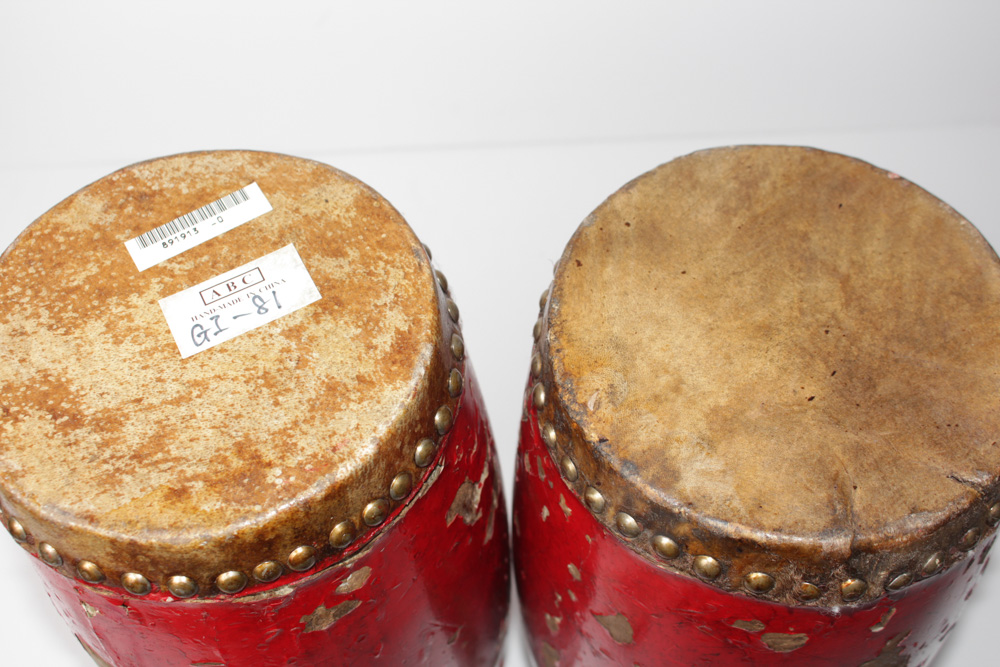 Vintage Chinese Waist Drums