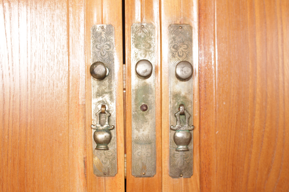 Chinese Elm Wood Armoire