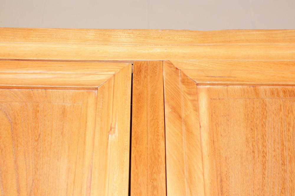 Chinese Elm Wood Armoire