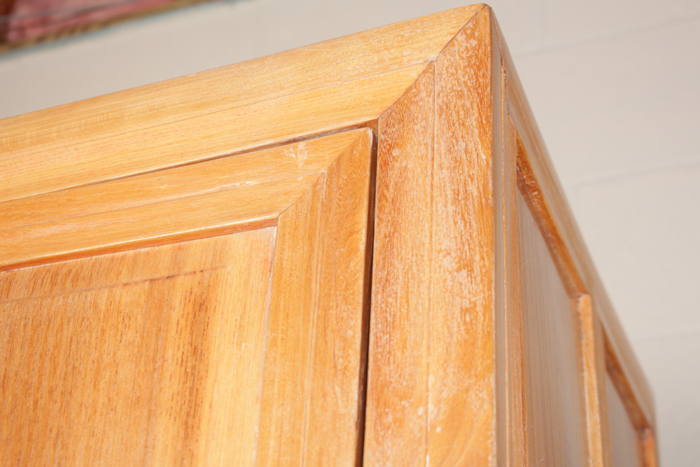 Chinese Elm Wood Armoire