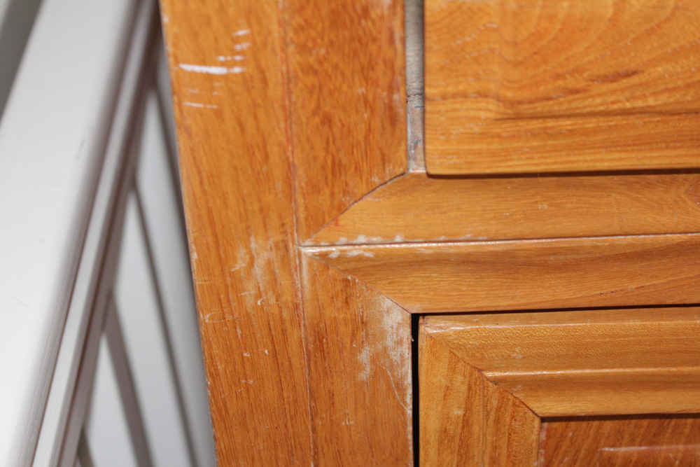 Chinese Elm Wood Armoire