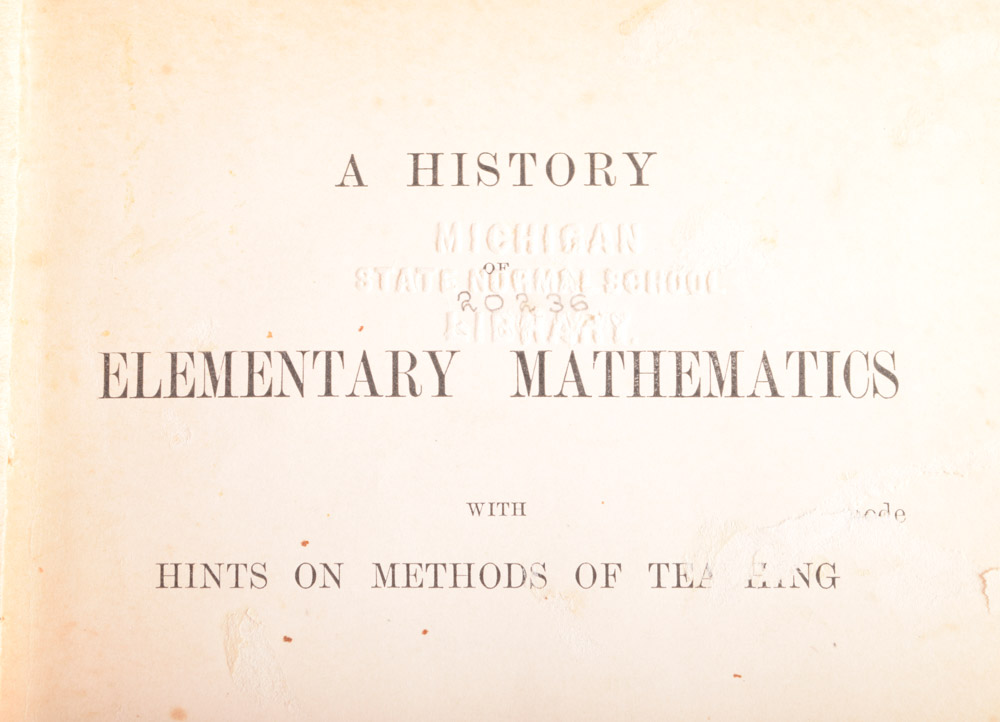 Collection of Antique and Vintage Science and Mathematics Books