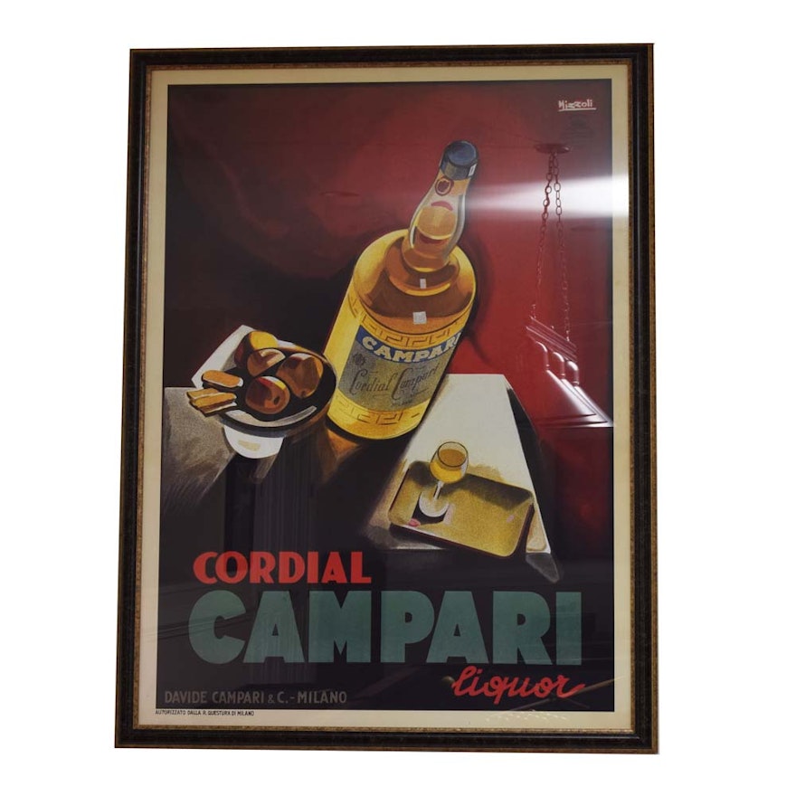 After Marcello Nizzoli Advertising Poster for Campari