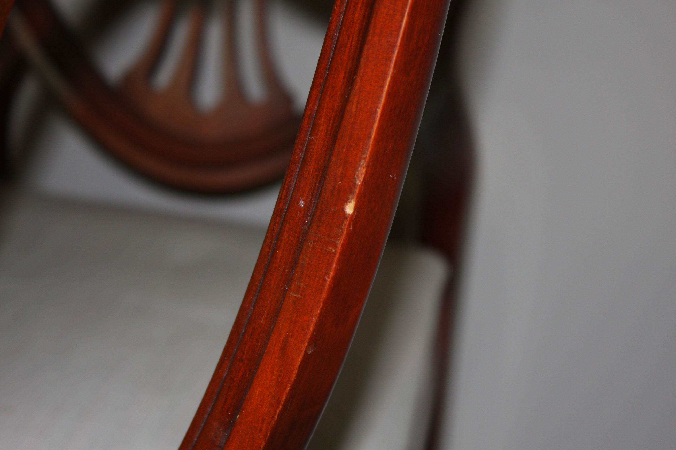 Six Hepplewhite Style Shield-Back Dining Chairs by Drexel