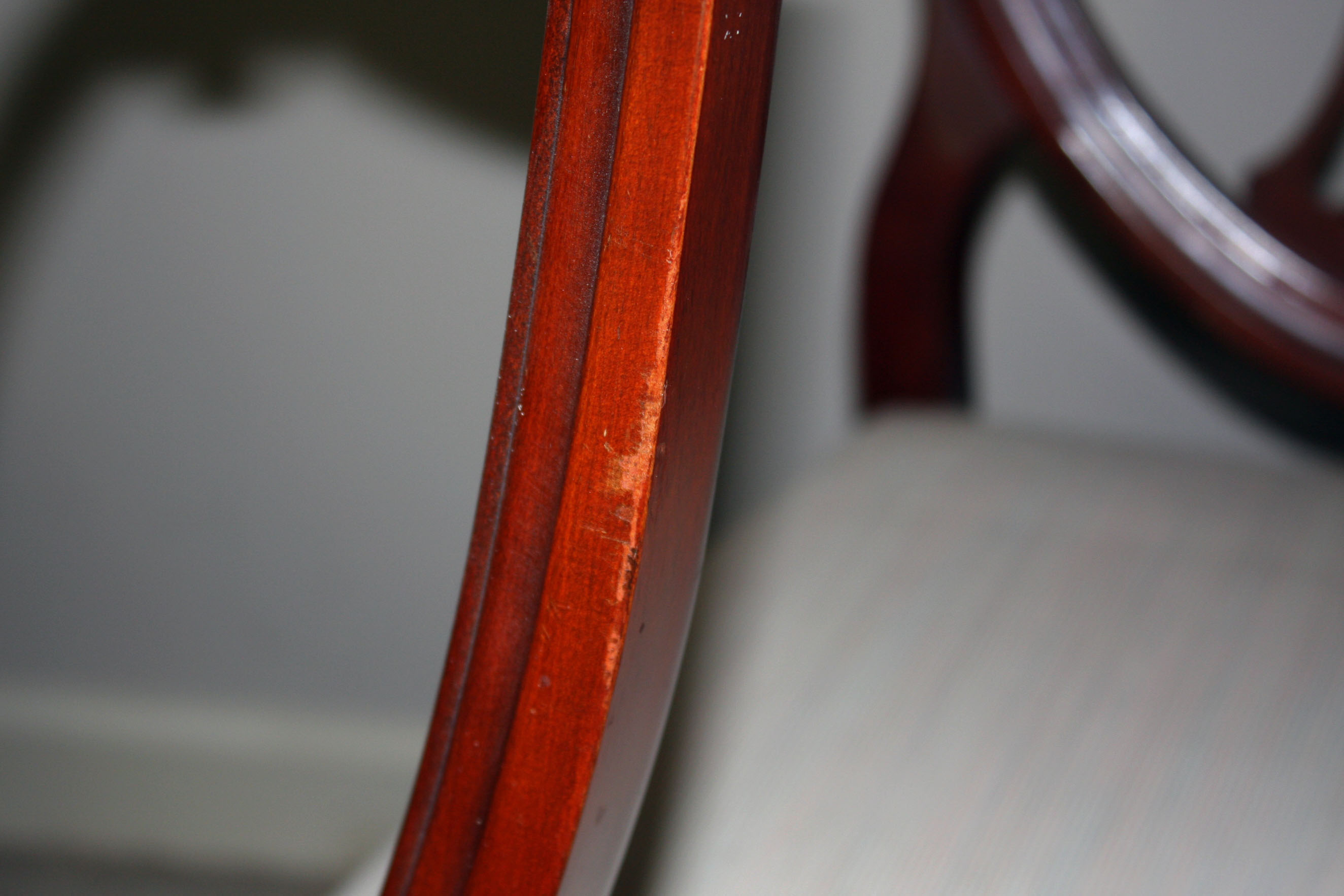 Six Hepplewhite Style Shield-Back Dining Chairs by Drexel