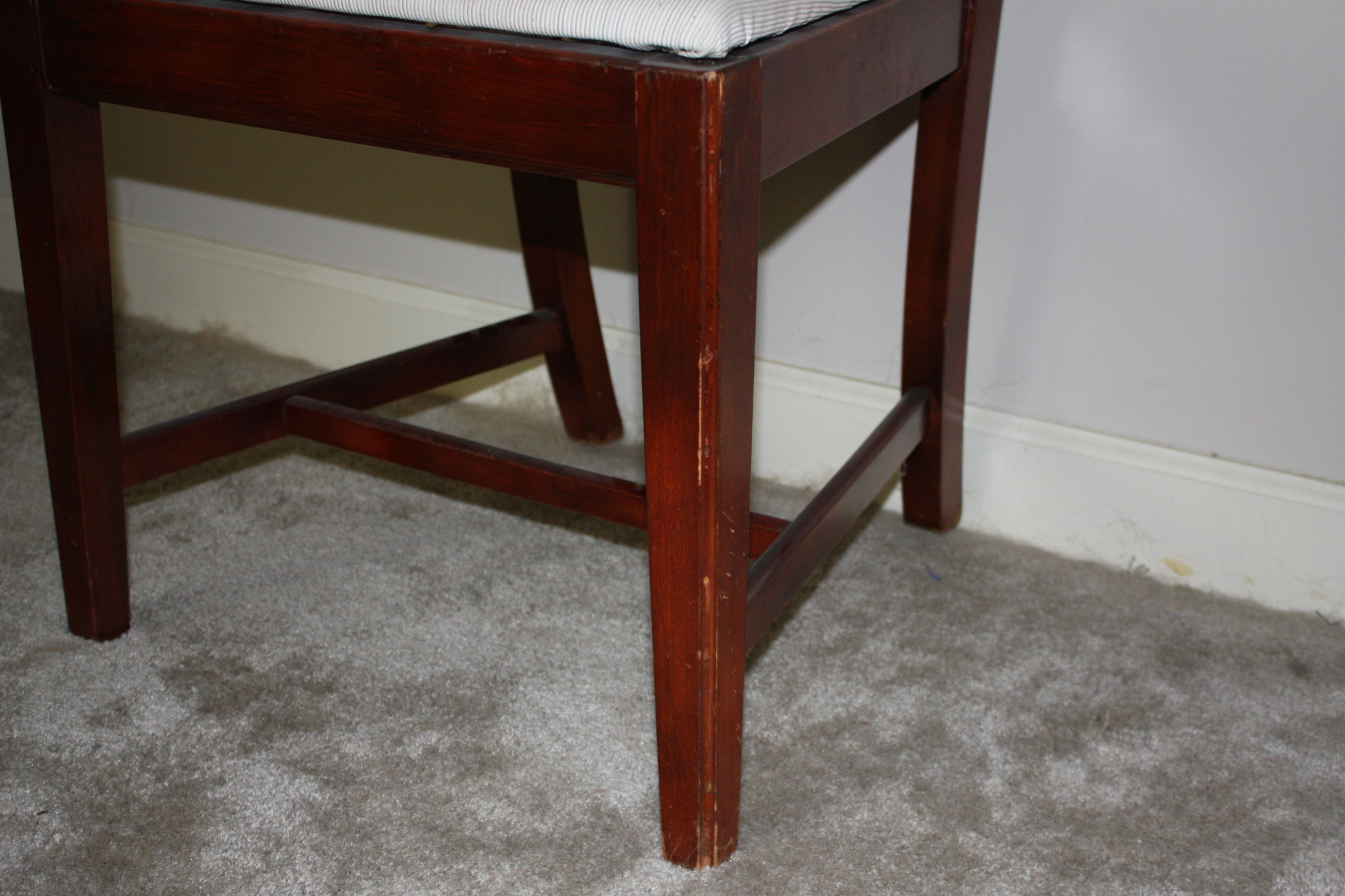 Six Hepplewhite Style Shield-Back Dining Chairs by Drexel