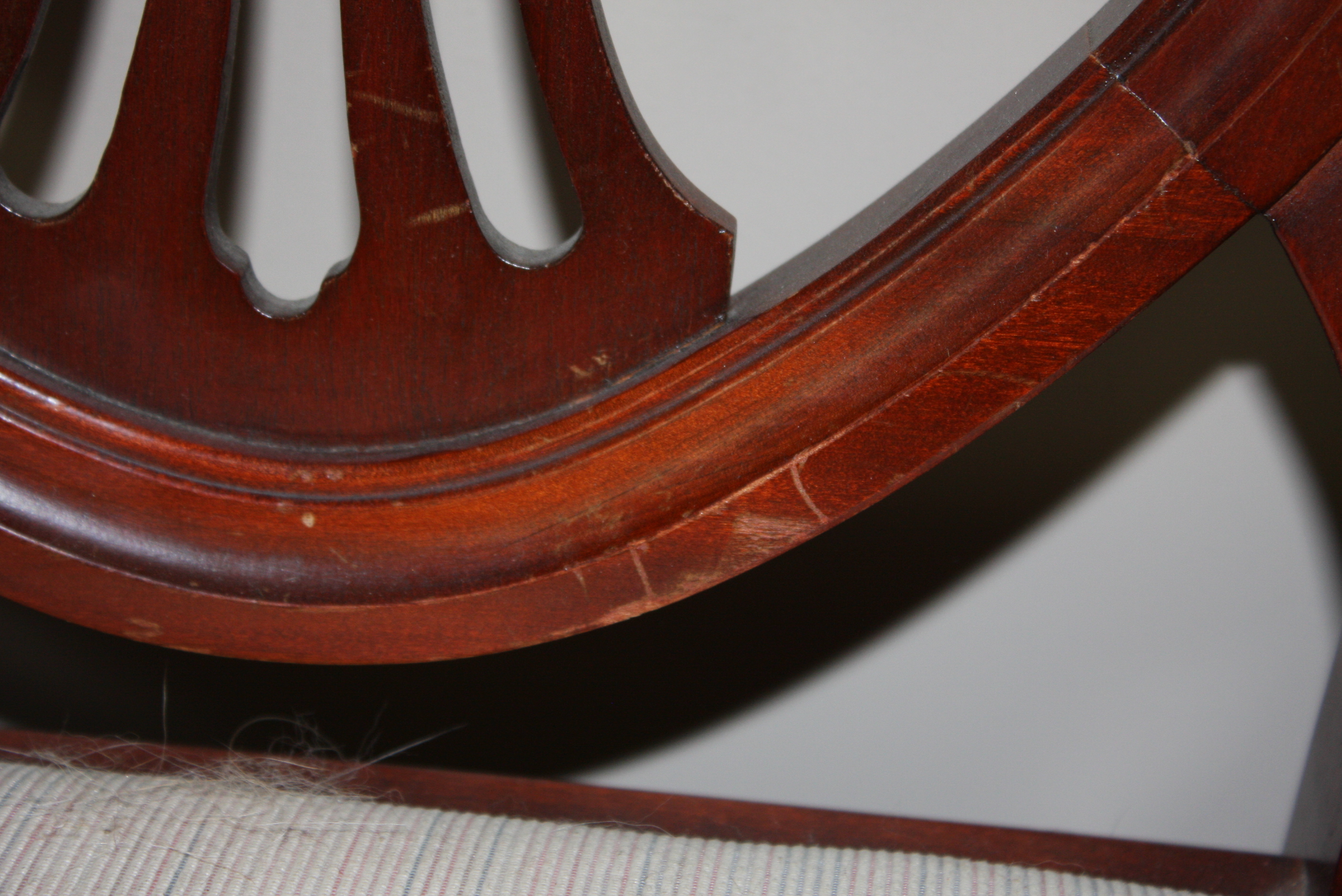 Six Hepplewhite Style Shield-Back Dining Chairs by Drexel