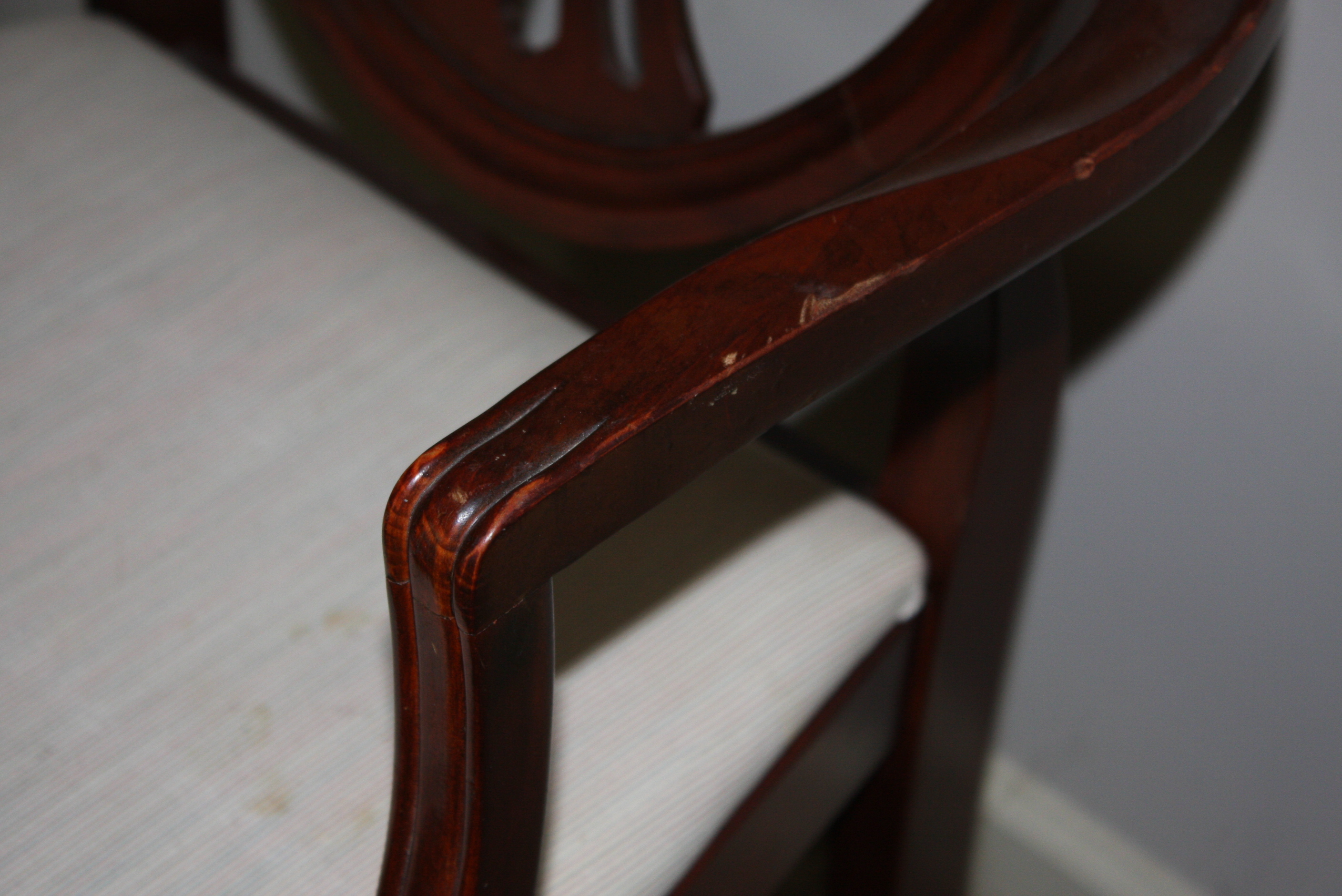 Six Hepplewhite Style Shield-Back Dining Chairs by Drexel