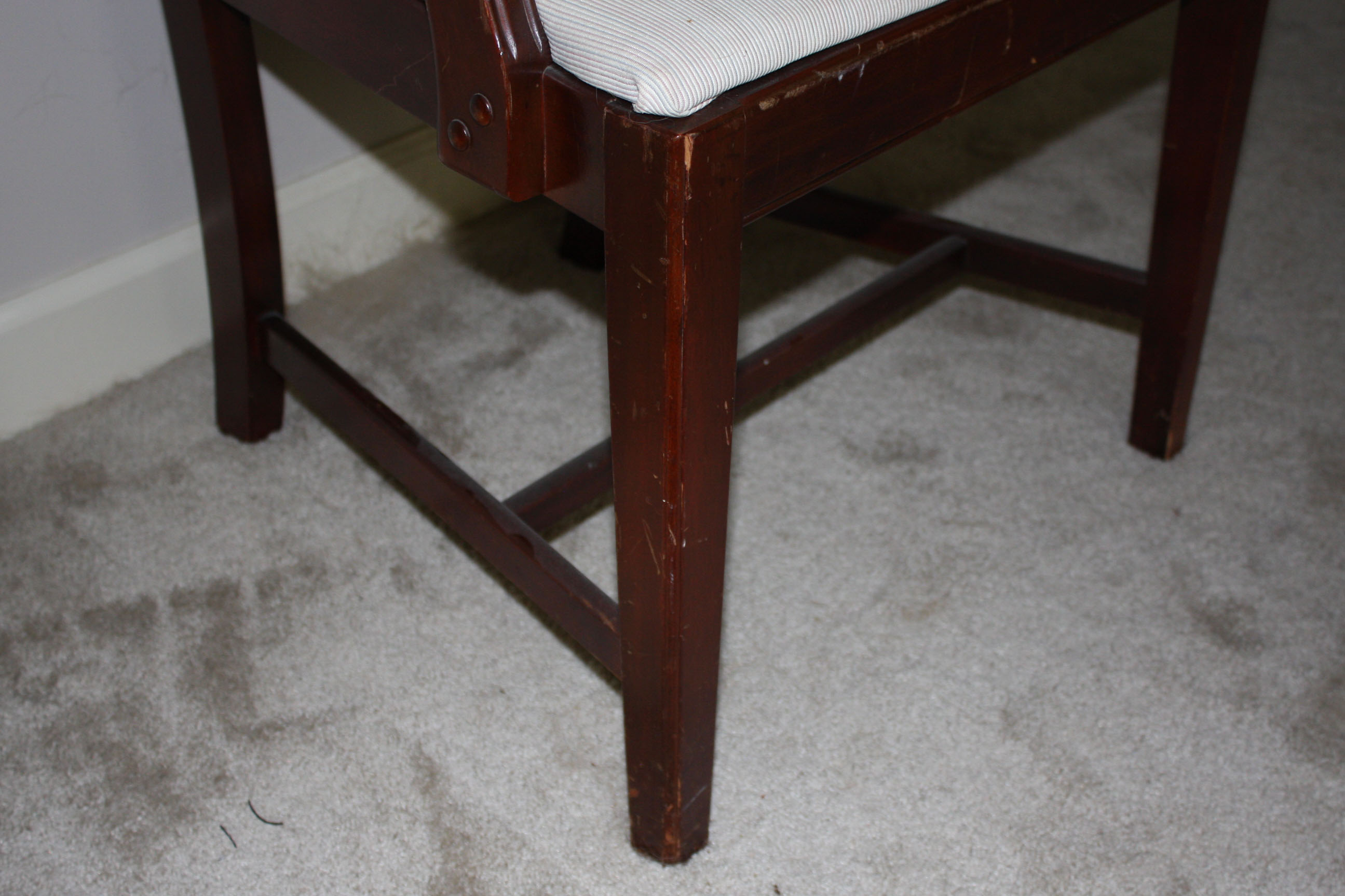 Six Hepplewhite Style Shield-Back Dining Chairs by Drexel