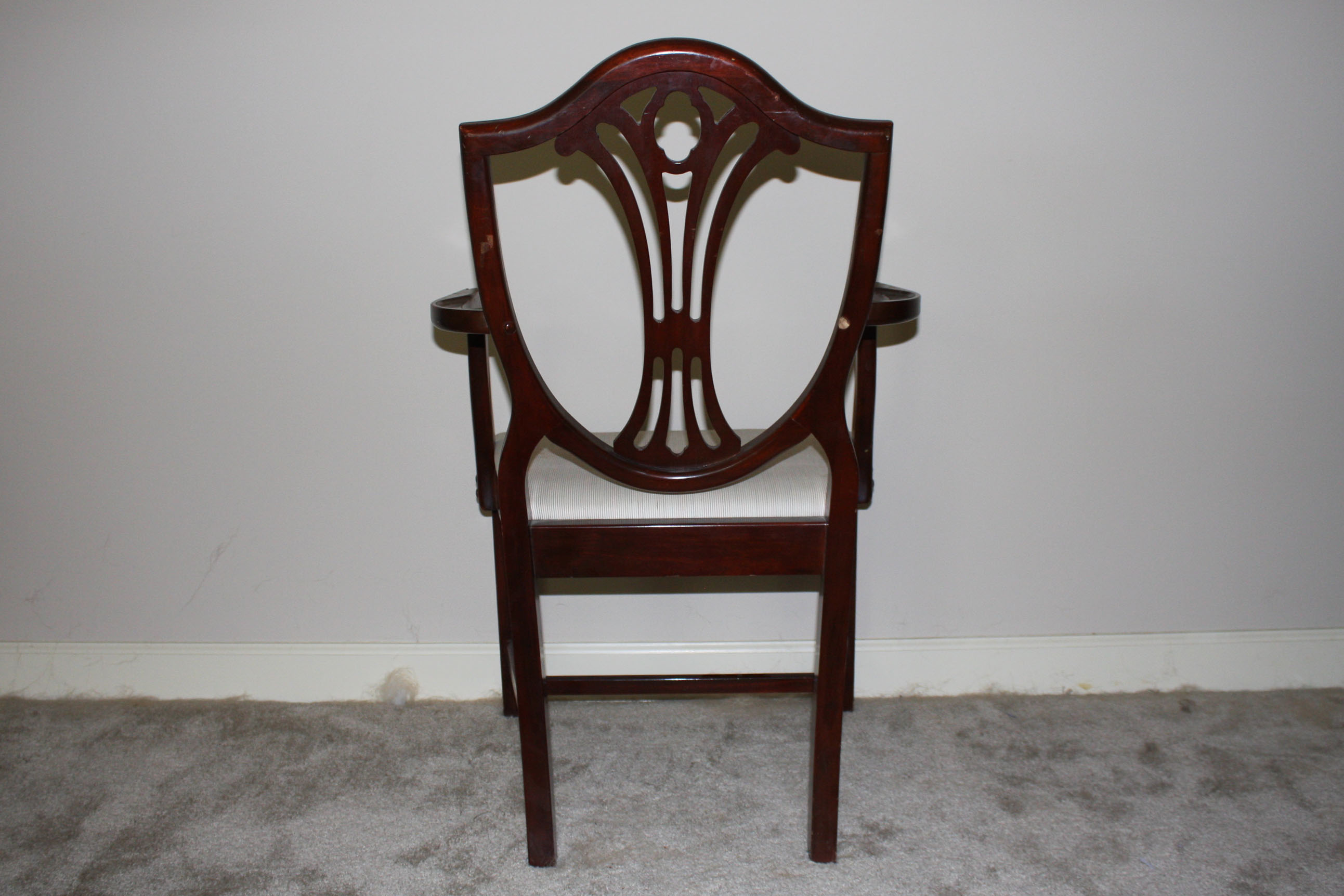 Six Hepplewhite Style Shield-Back Dining Chairs by Drexel