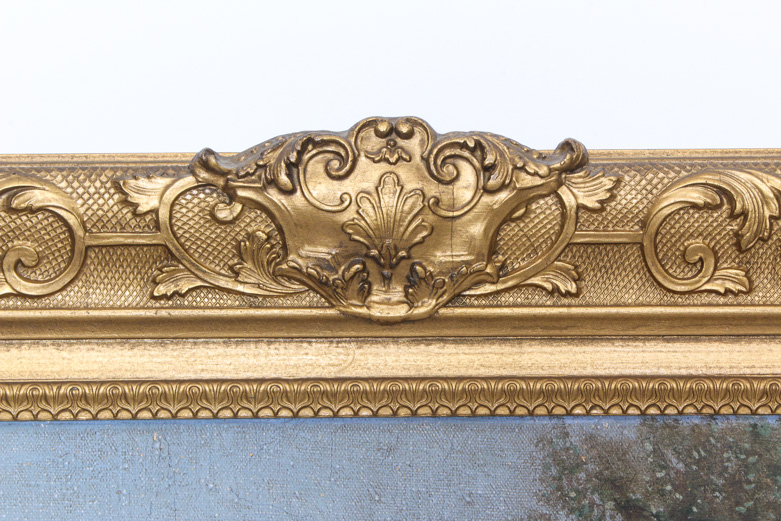 Alois Arnegger Vintage Oil Painting on Canvas of Lake Como