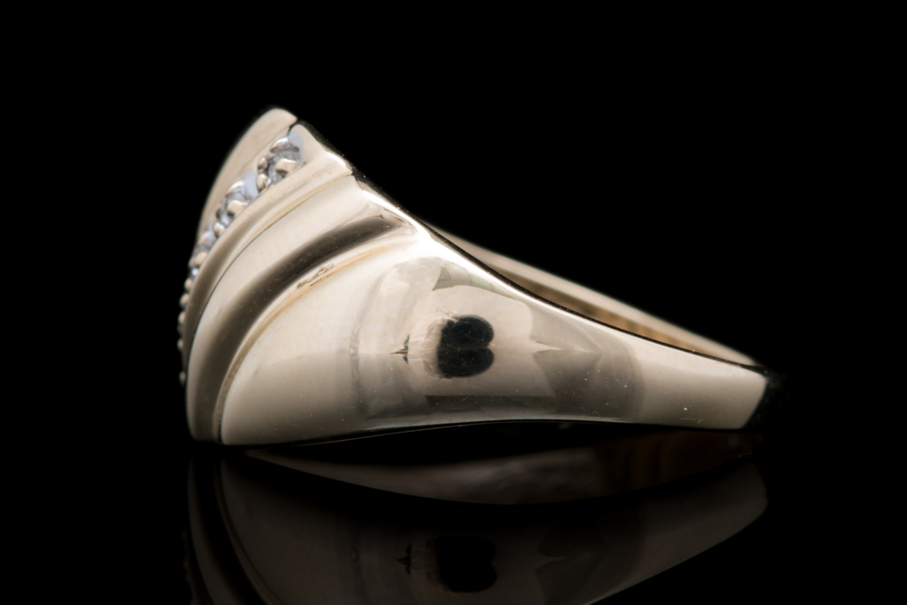 10K Yellow Gold and Diamond Ring