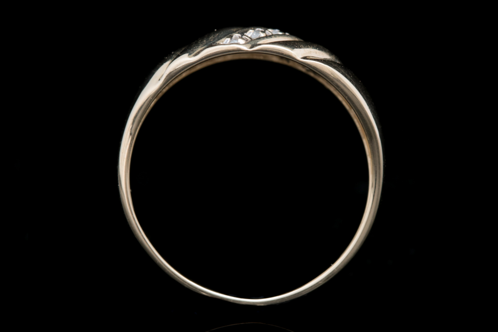 10K Yellow Gold and Diamond Ring