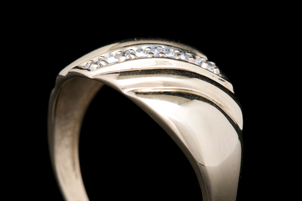 10K Yellow Gold and Diamond Ring