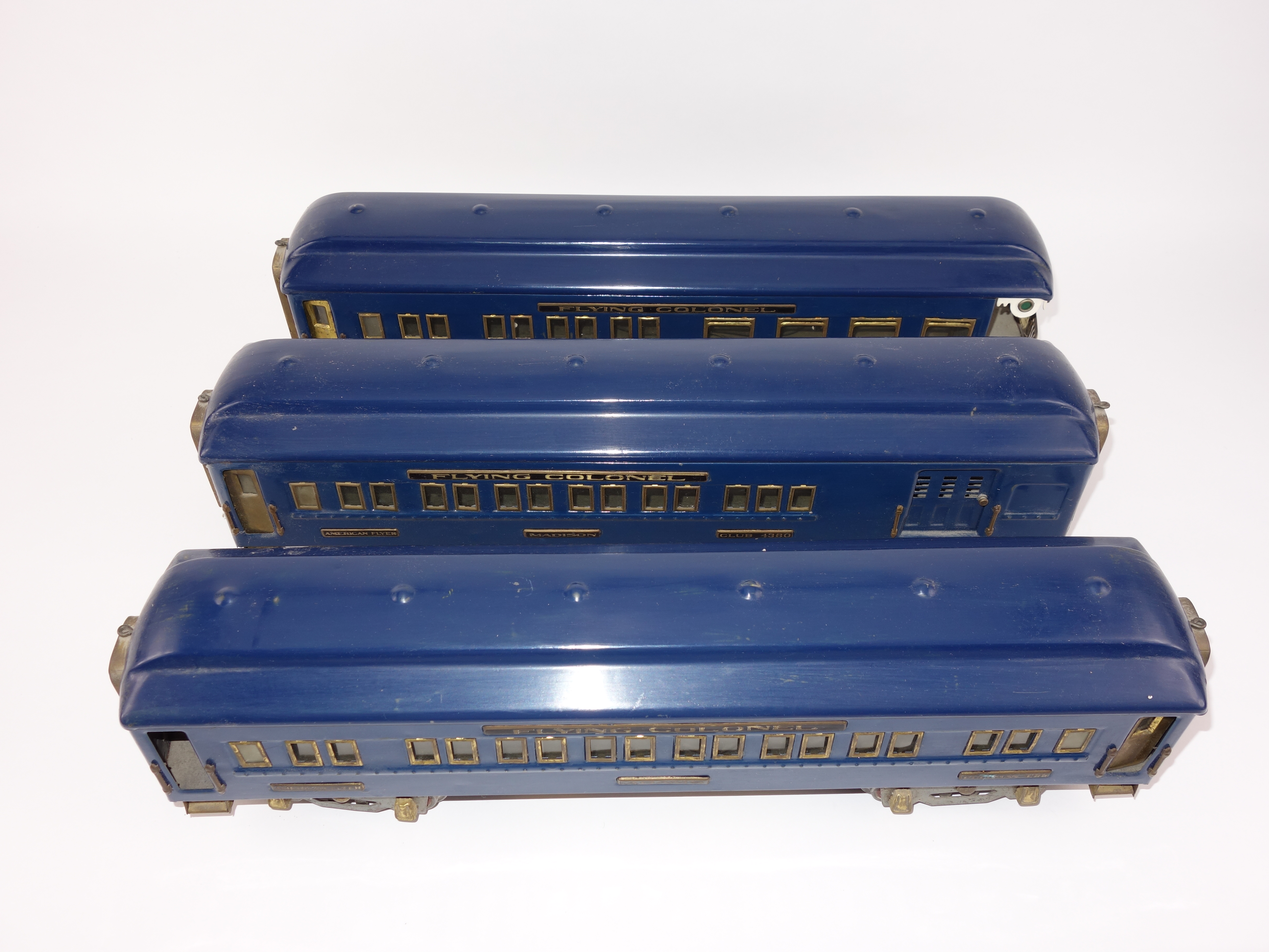 Three American Flyer Wide Gauge Cars