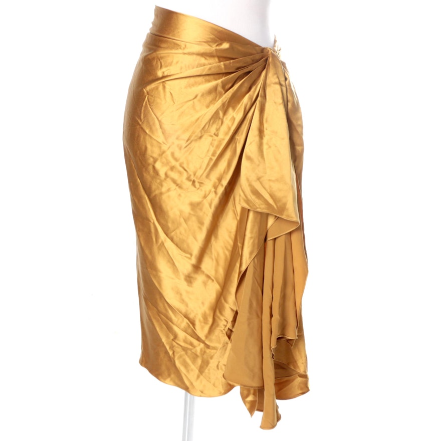 Ralph Lauren Silk Ruffled Skirt