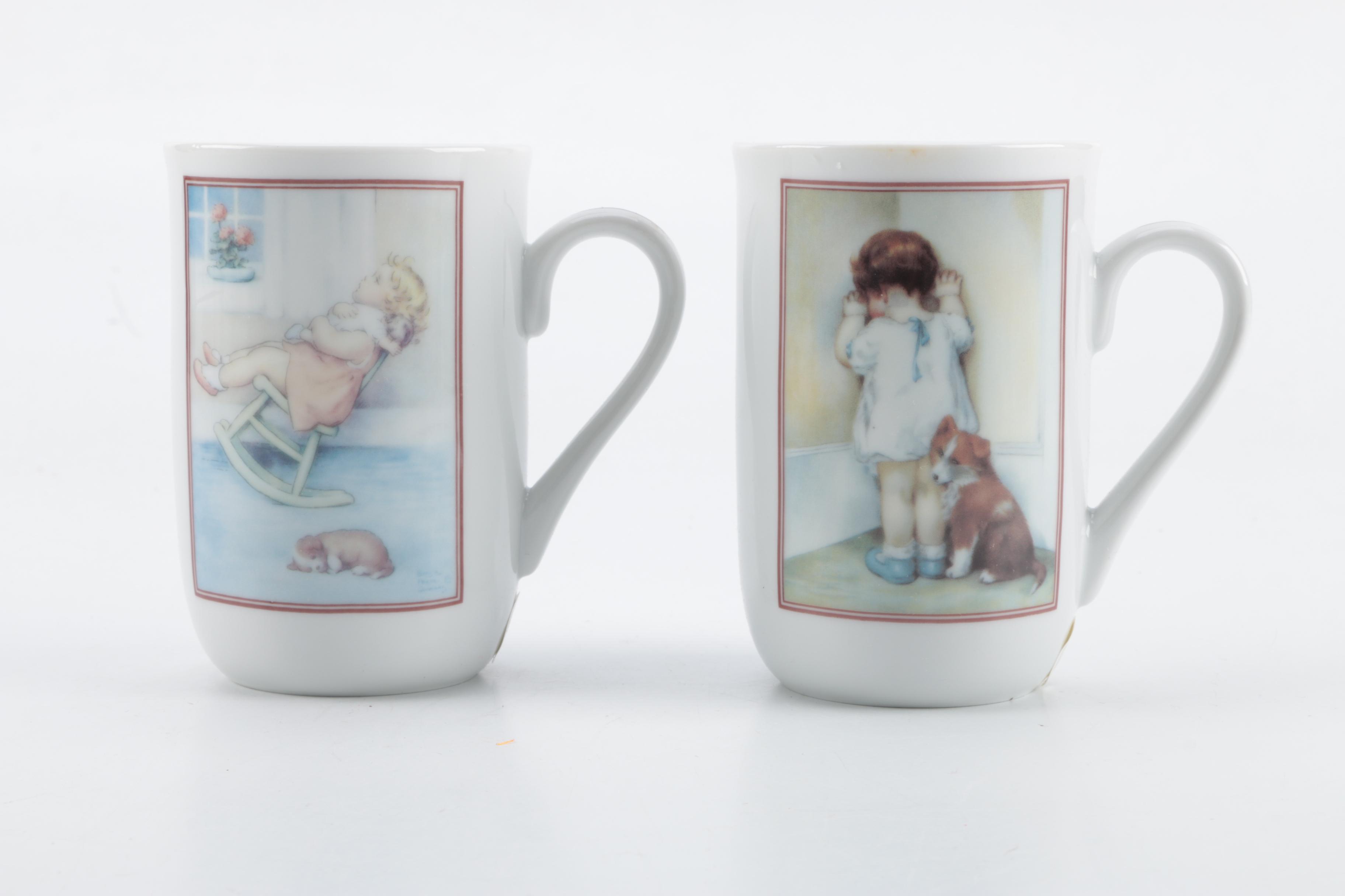 Lenox Porcelain Vases and Bessie Pease Gutmann Collectible Mugs