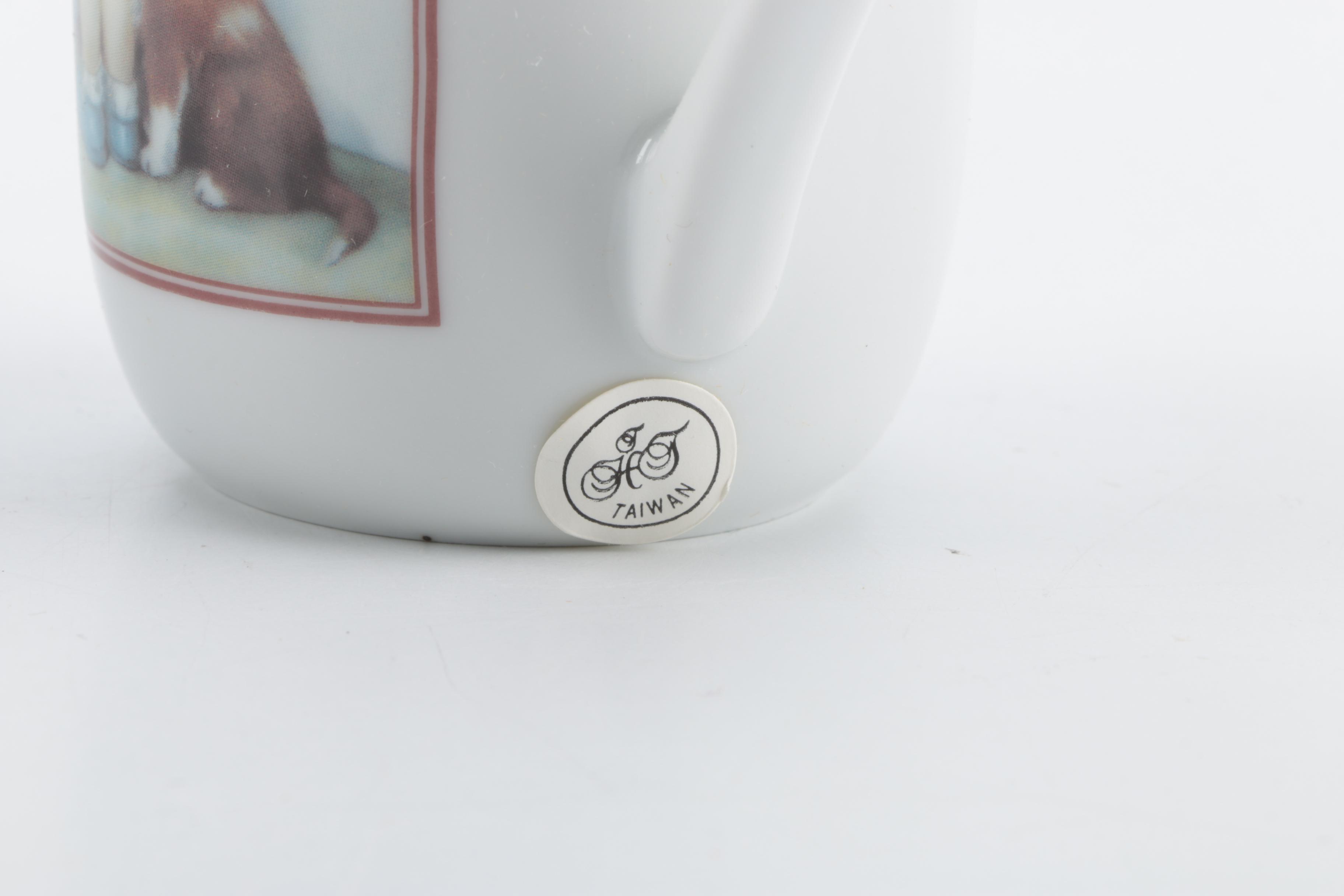 Lenox Porcelain Vases and Bessie Pease Gutmann Collectible Mugs