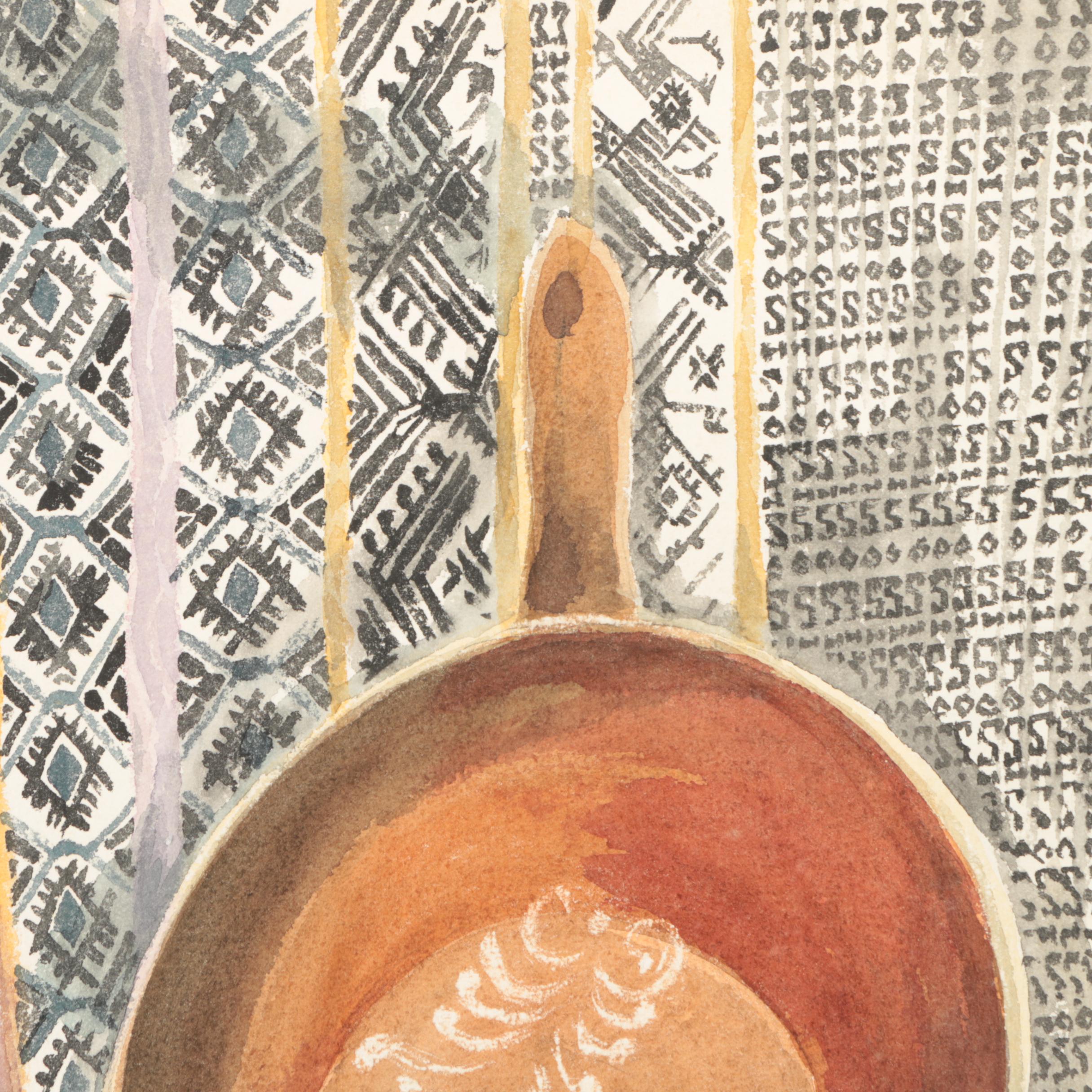 Pair of Still Life Watercolor Paintings on Paper Attributed to Henry C. Meyer