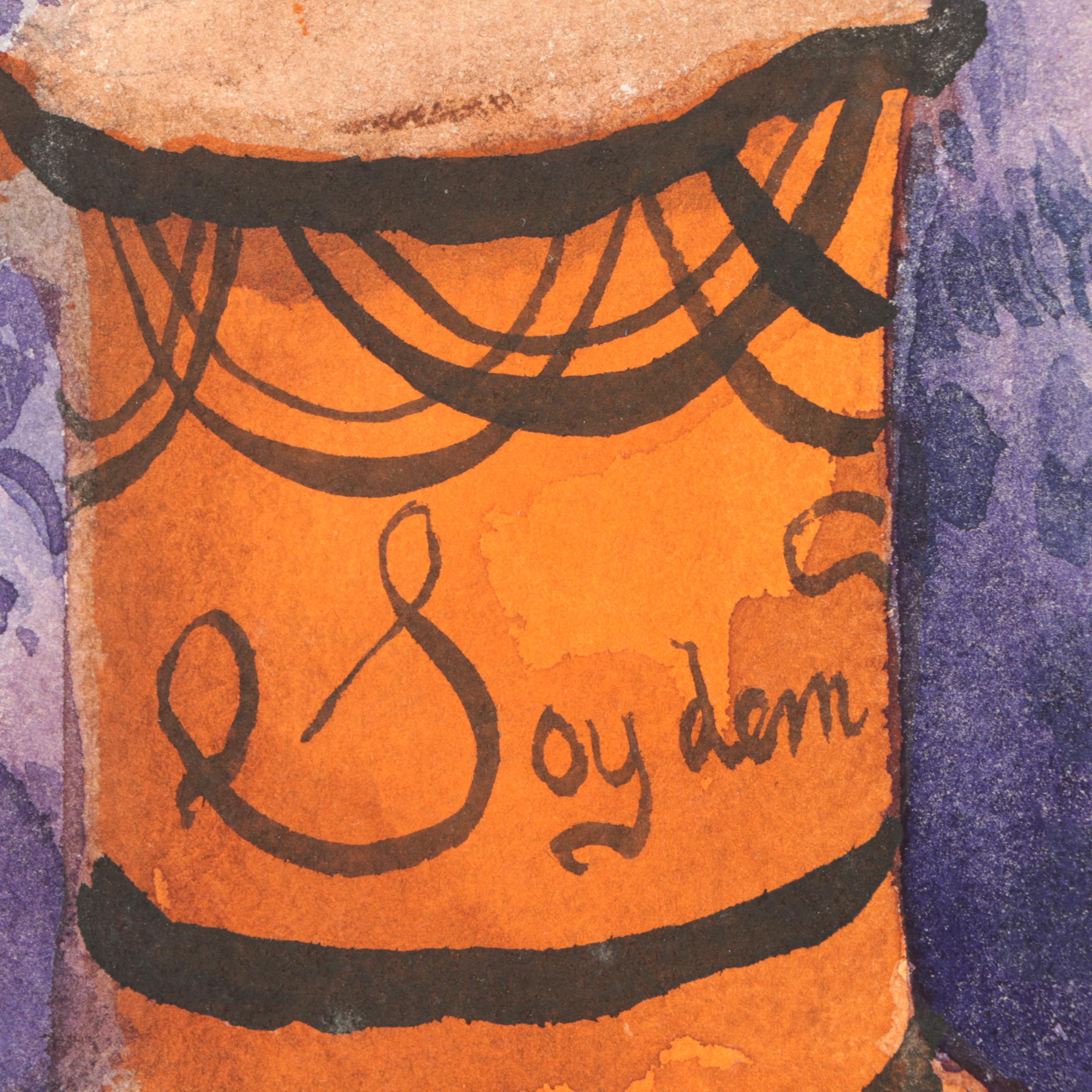 Pair of Still Life Watercolor Paintings on Paper Attributed to Henry C. Meyer