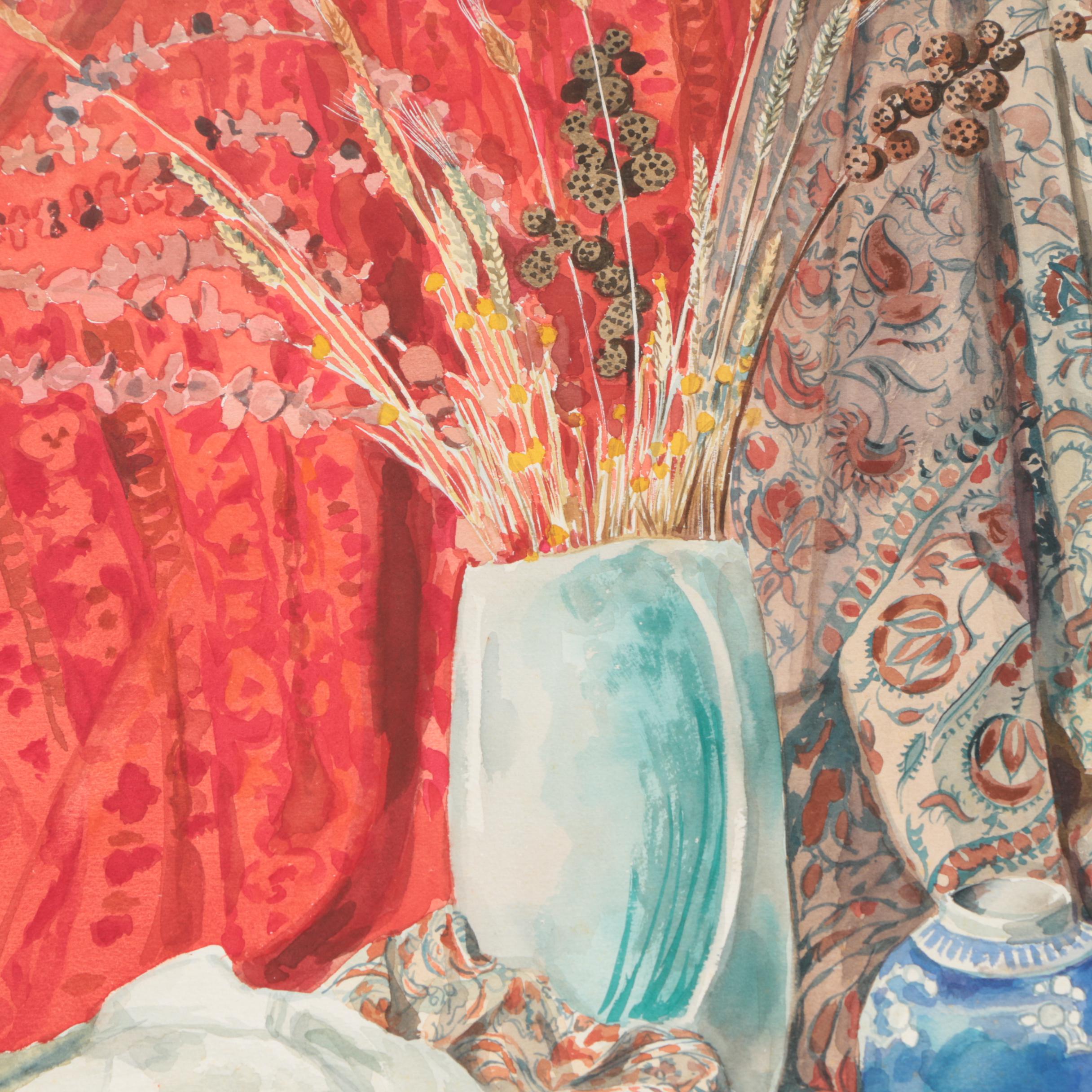 Two Henry C. Meyer 1980s Watercolor Paintings on Paper