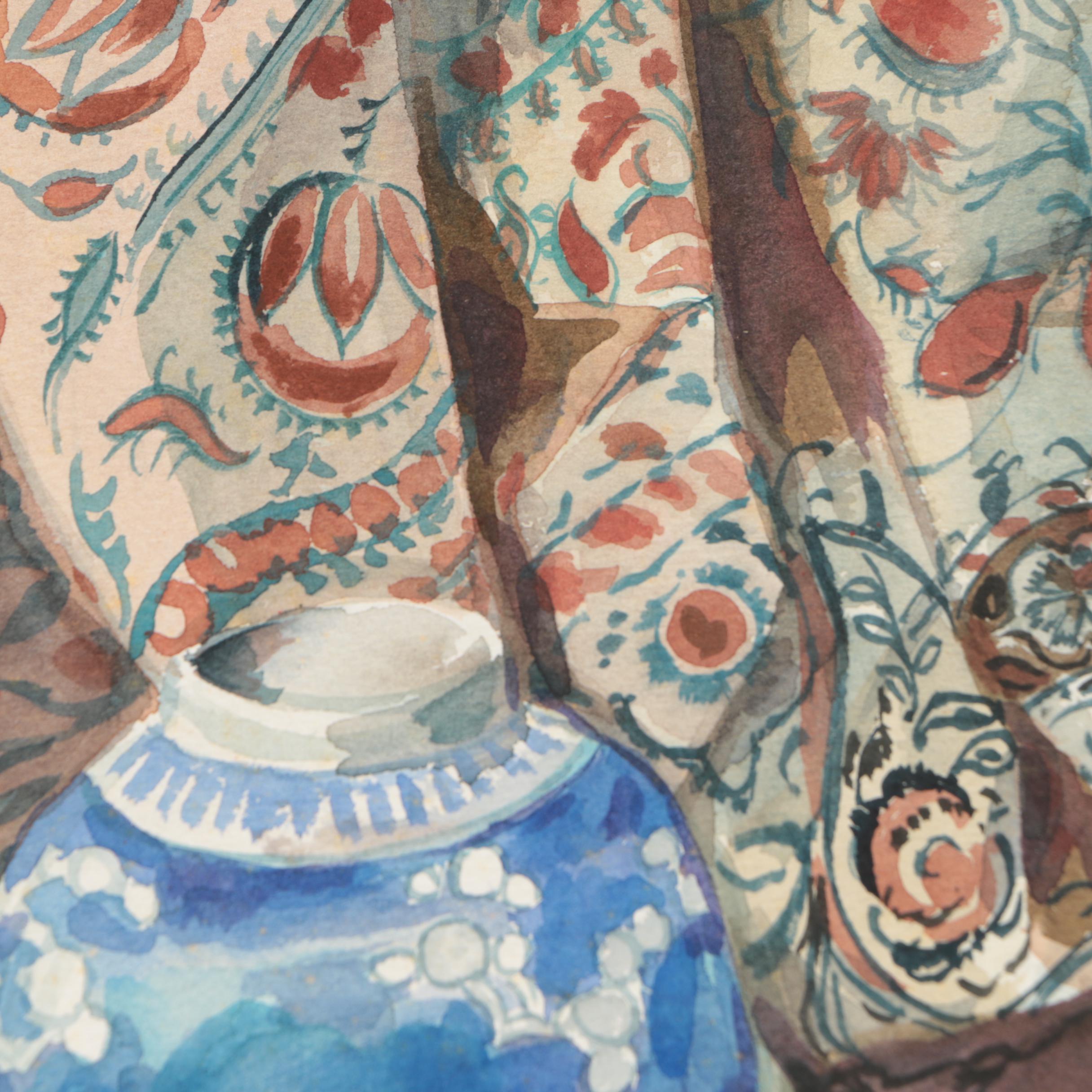 Two Henry C. Meyer 1980s Watercolor Paintings on Paper