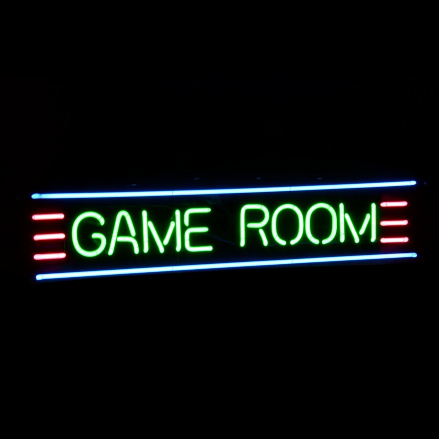 "GAME ROOM" Neon Sign