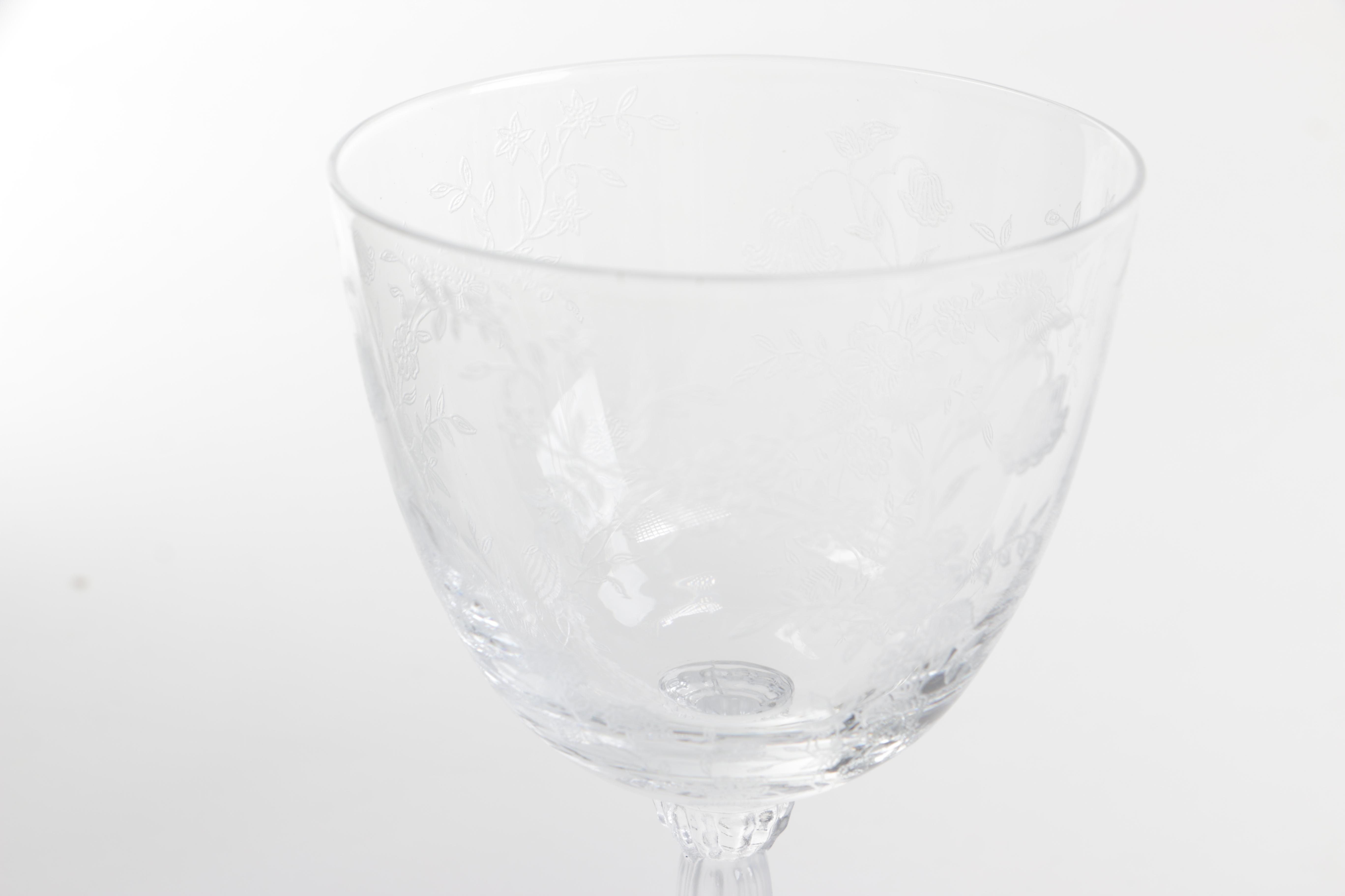 International Silver Plate Cup Holders with Glass Stemware Assortment