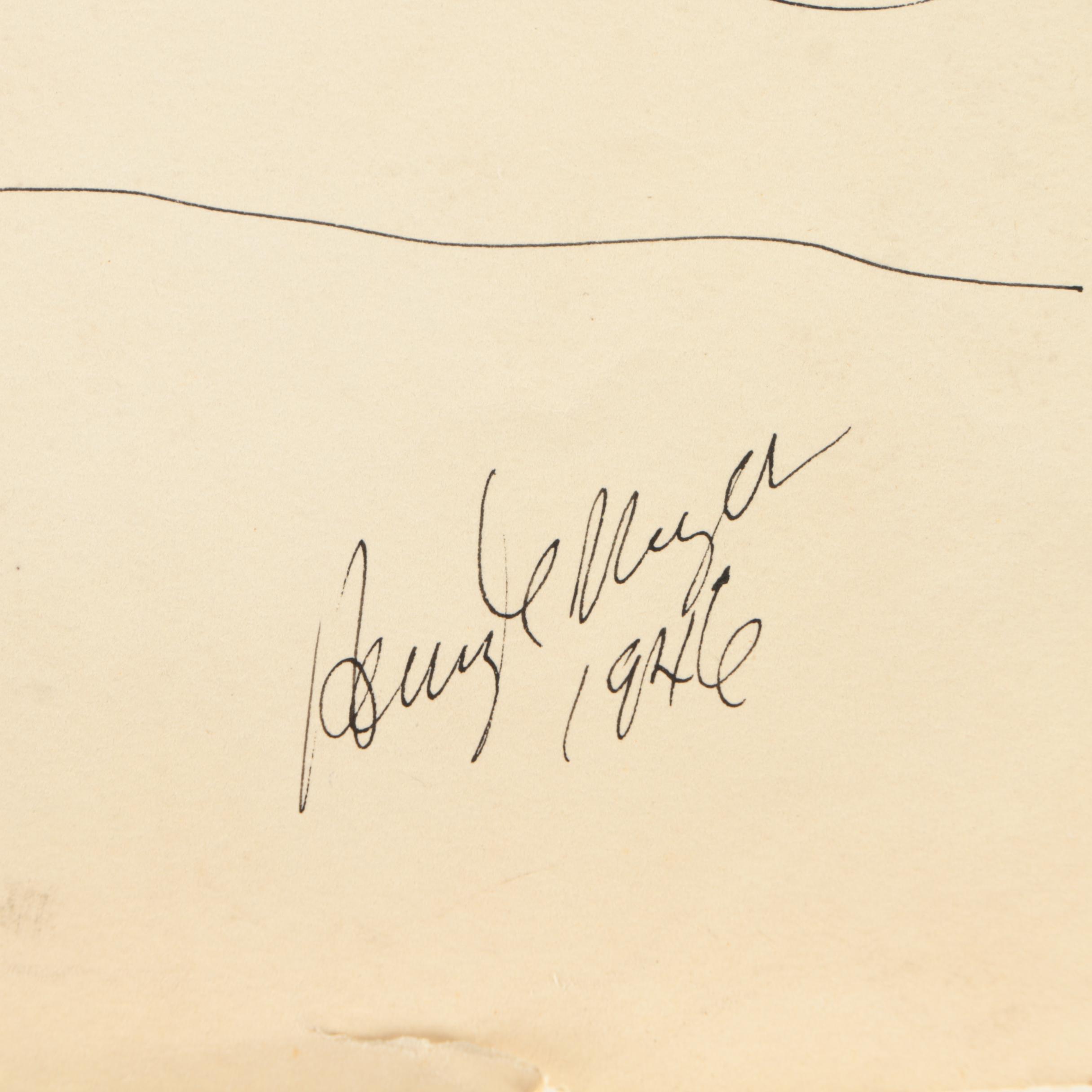 Henry C. Meyer Ink Wash and Ink Drawings of Horses