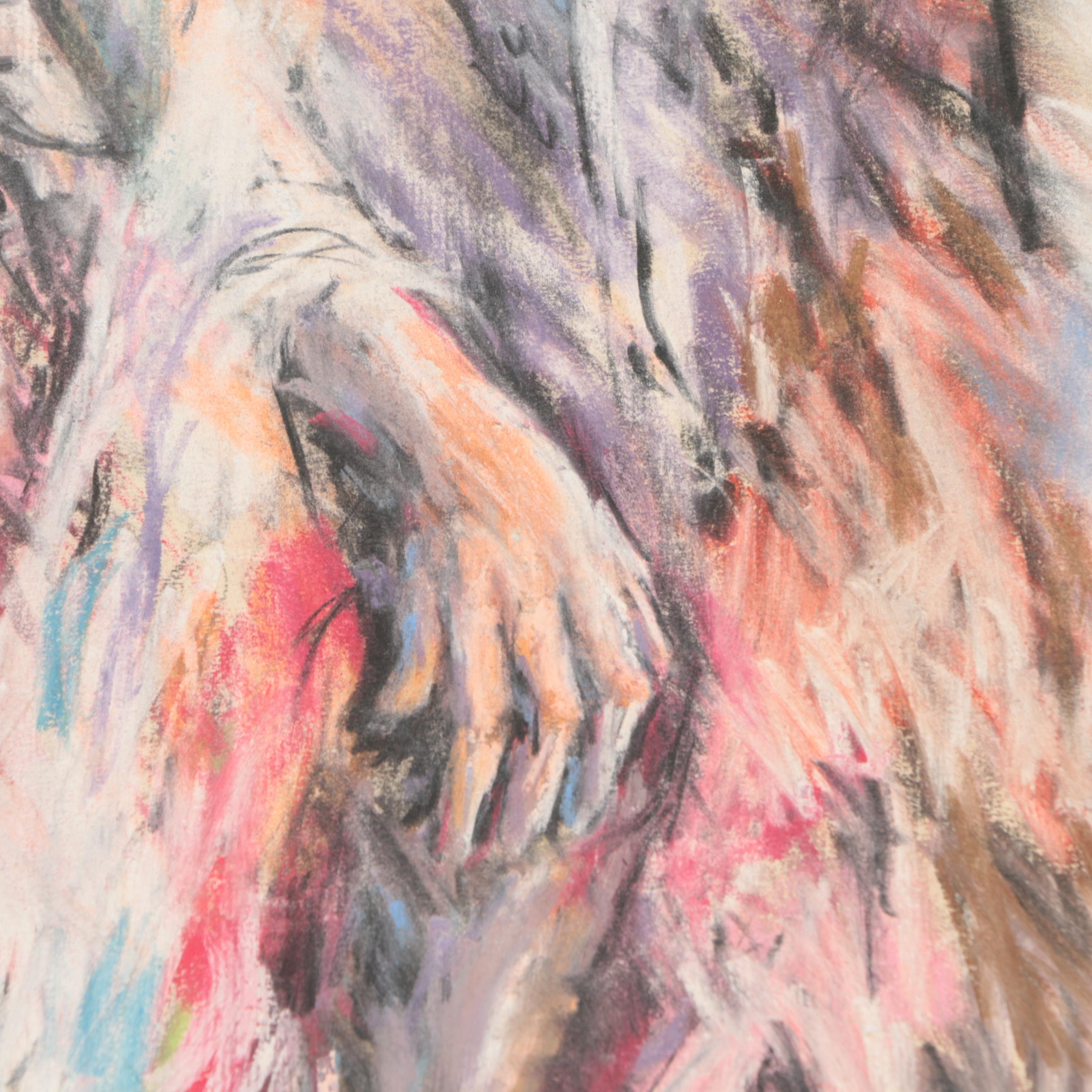 L.F. Schultz Drawings on Paper of Female Figures