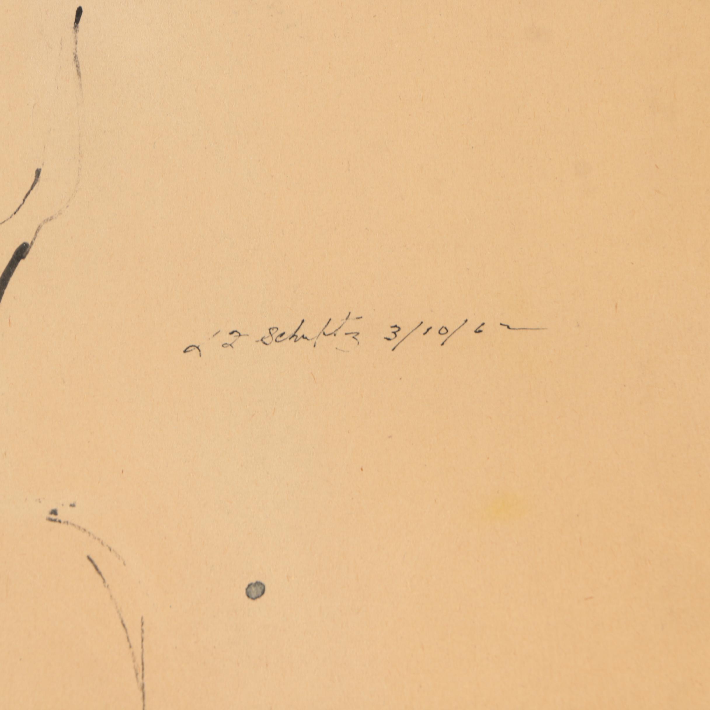 L.F. Schultz Drawings on Paper of Female Figures