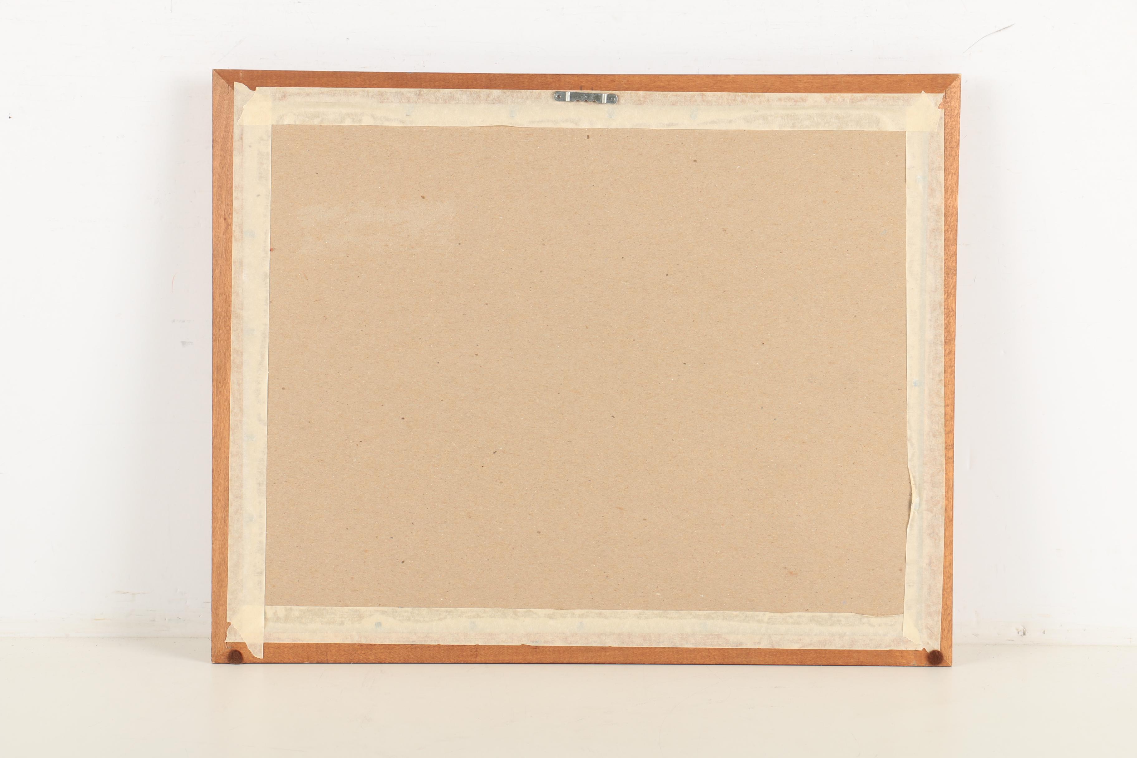 Rip Harrison Watercolor on Paper of a Dock Scene