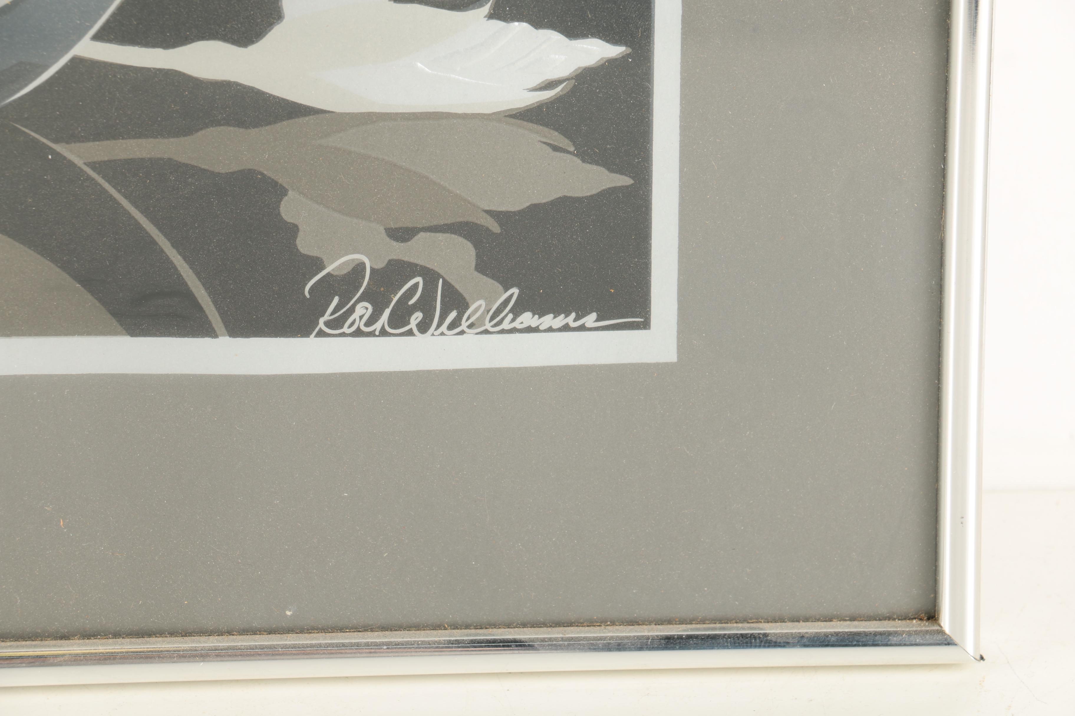 Roy Williams Limited Edition Serigraphs "Crystal Hibiscus" and "Crystal Iris"