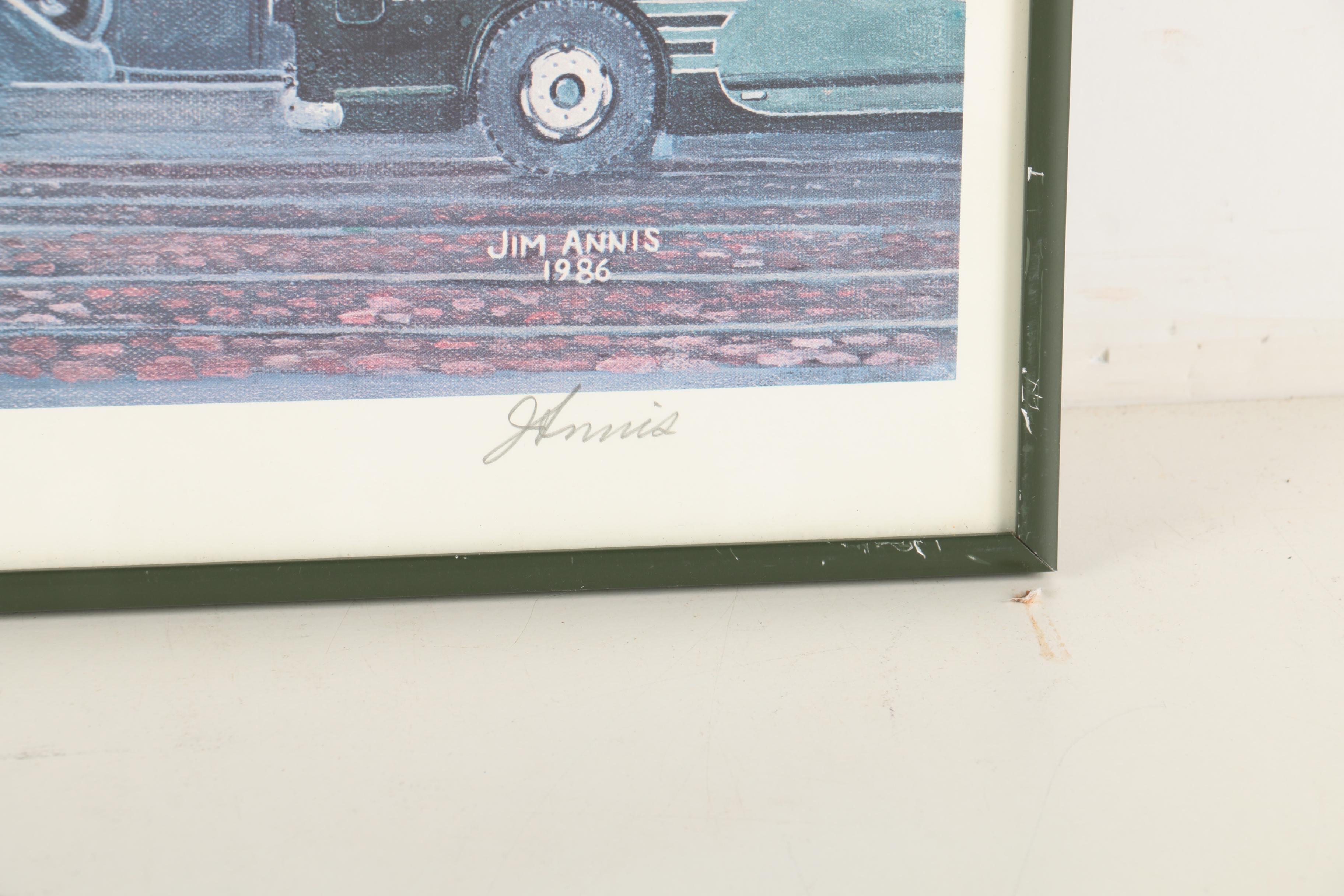 Jim Annis Limited Edition Offset Lithograph "That Great Street, Remembrance"