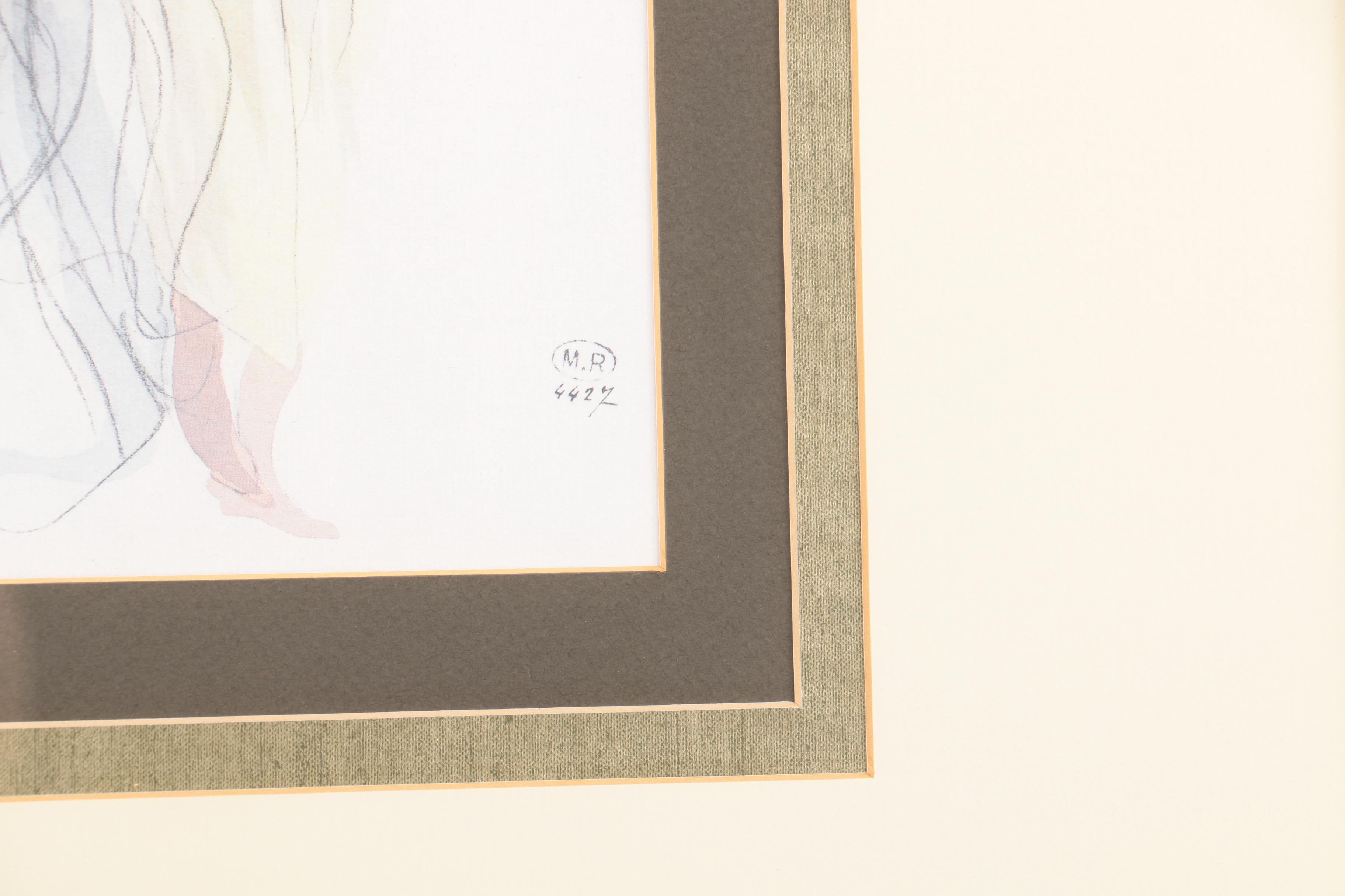 Offset Lithograph After Auguste Rodin "Danseuse Cambodgienne "