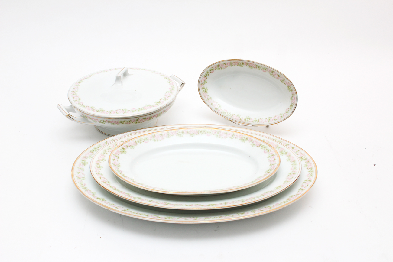 Tirschenreuth "Rosedale" Bavaria China Servingware