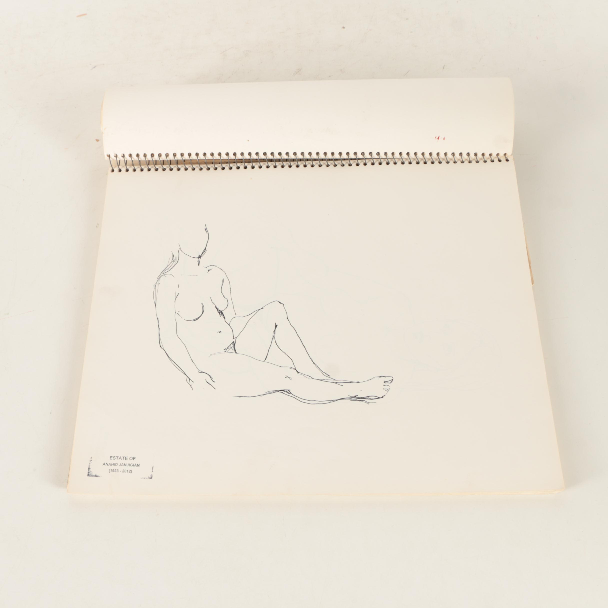 Graphite and Watercolor Artworks, Prints and Other Ephemera