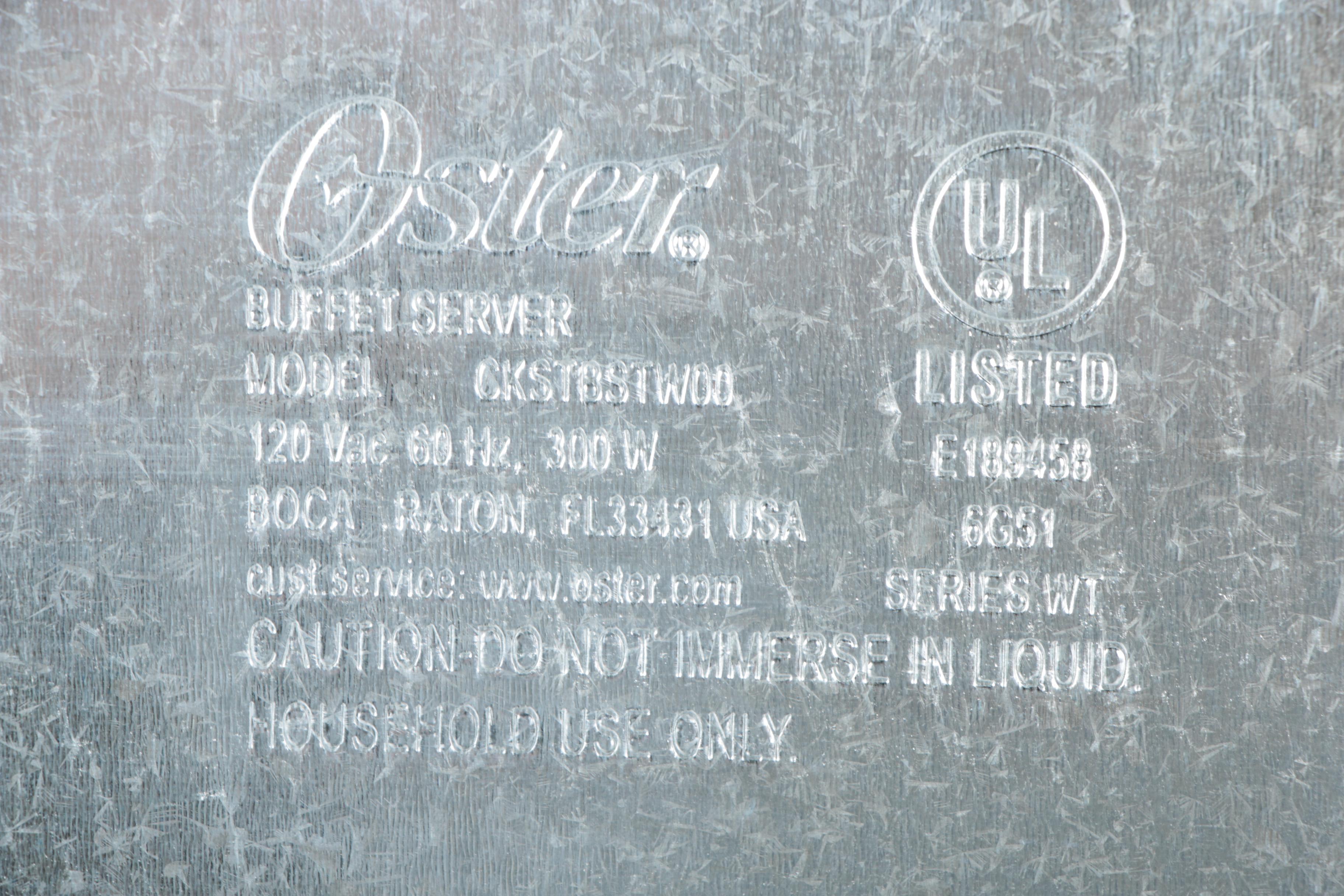 Oster Buffet Server and Warming Tray