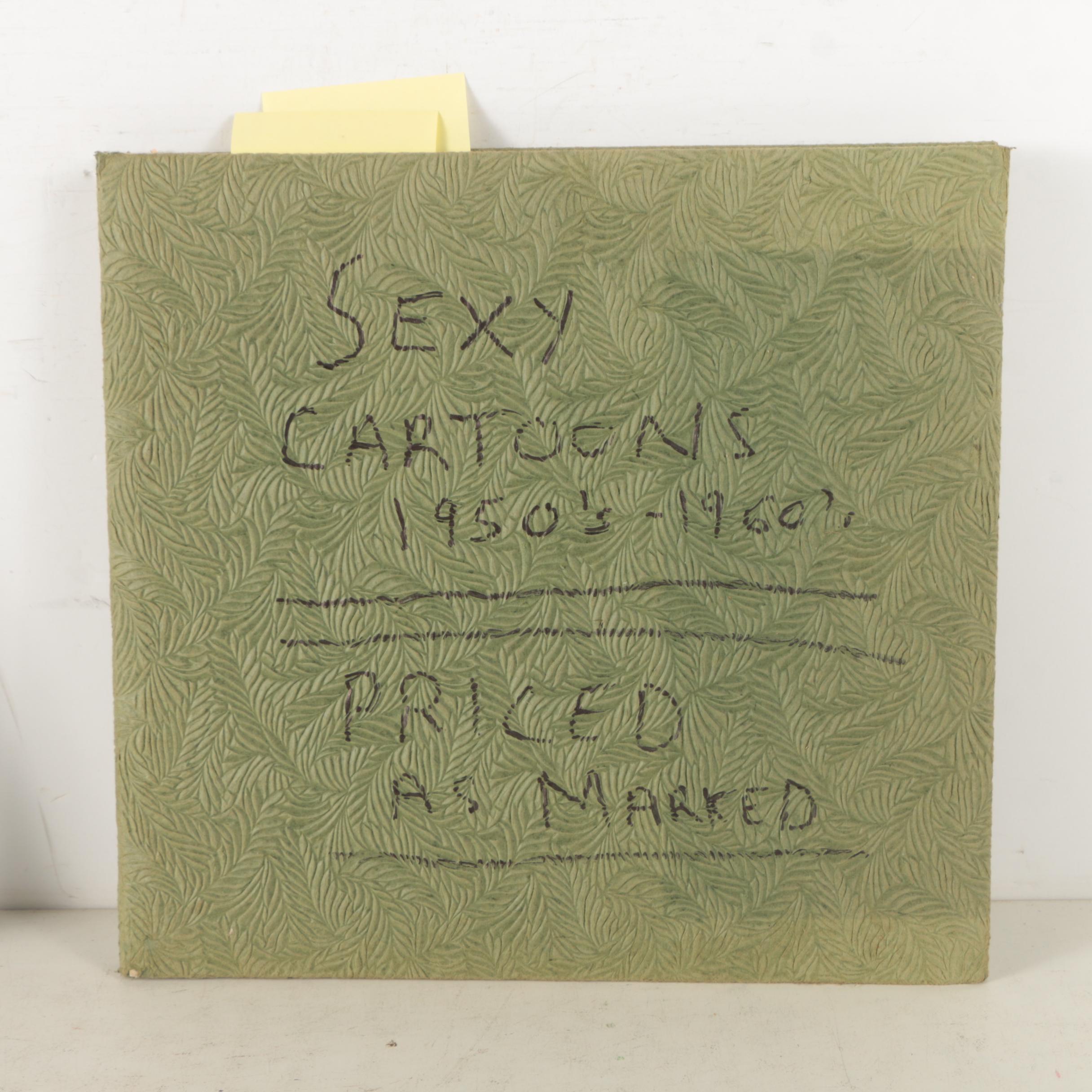 Mid-Century Adult Ink Illustrations Featuring Hal Sherman and Bill Riley