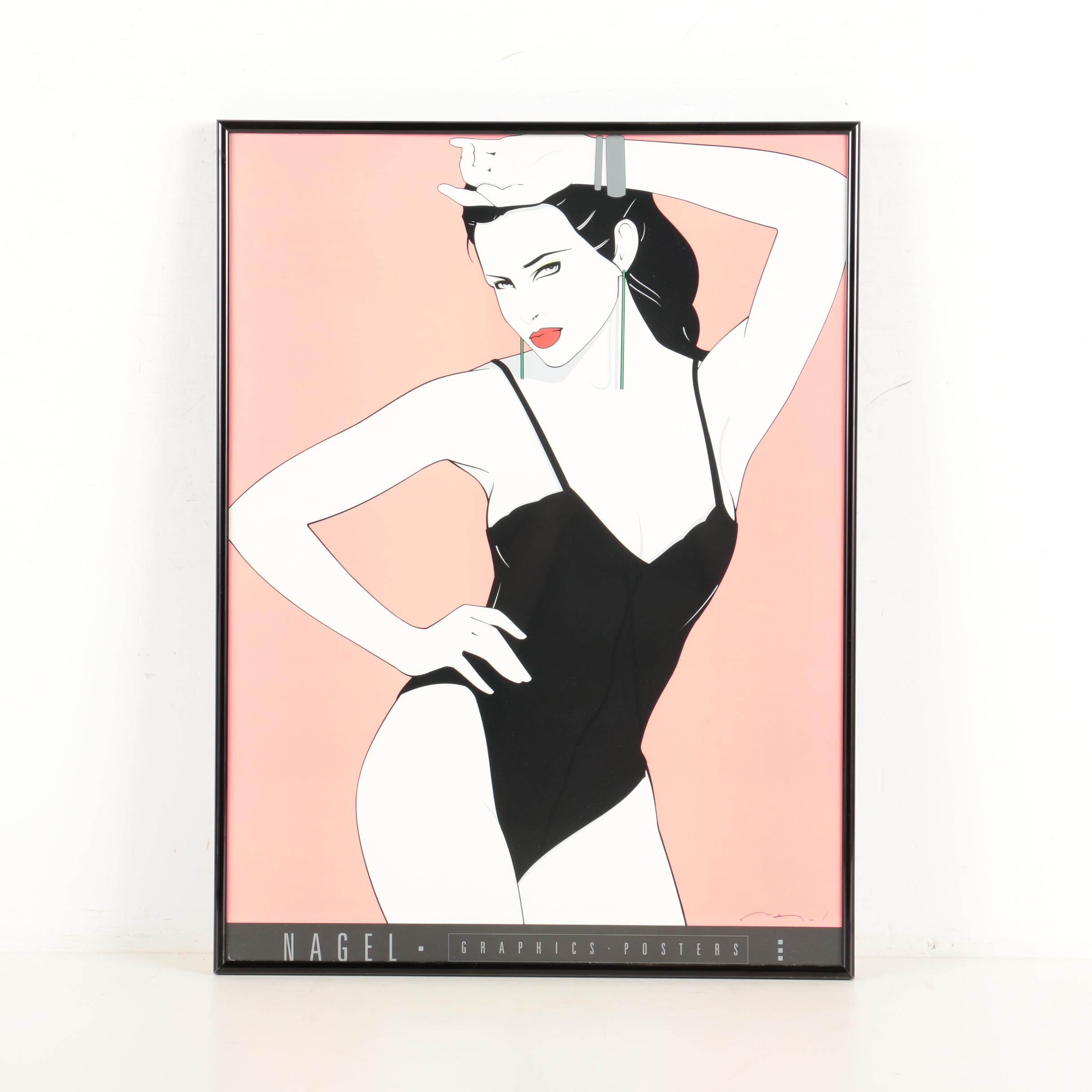 Patrick Nagel Serigraph "Black Teddy"